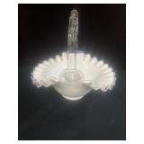 Milk Glass Basket