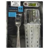 48 Pc  Heavy Duty Stainless Steel Flatware Set