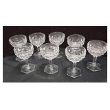 8 pc set of Fostoria American Clear Champagne or