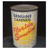 Vintage "Genuine Canned Florida Sunshine Can