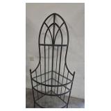 Metal And Glass Corner Etagere  Baker