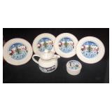 6 pc Villeroy & Boch Naif Christmas Collection