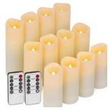 12 pc Battery Operated Remote Control Candle Set