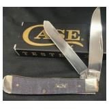 Case Purple Curly Maple Smooth Trapper No80540