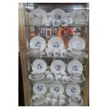 150 pc Enoch Wedgwood Royal Blue Ironstone Dish