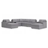 Modmax 8-Piece Double Chaise Sectional W/ Audio