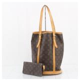 Louis Vuitton Monogram Tote Bag W/ Pouch