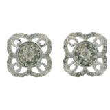 Gorgeous Large Natural Diamond Stud Earrings