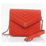 Chanel Caviar Skin Chain Wallet