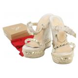 Christian Louboutin Cataclou Wedge Sandals Size 38