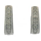 Gorgeous Natural Diamond Huggie Hoop Earrings