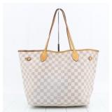 Louis Vuitton Damier Azur Neverfull MM Tote Bag