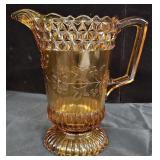 Victorian Amber Water Pitcher