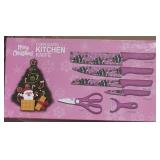 Merry Christmas Corrugated Kitchen Knife Set