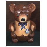 Teddy Bear Cookie Jar - Vintage Kraft "I Love