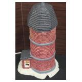 Corners Farm Corn Silo, a Lighted Ceramic Piece