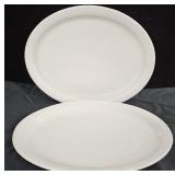 White Oval Platters