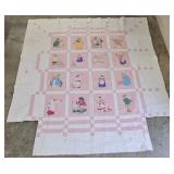 Vintage Nursery Rhyme Quilt (86x78)