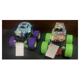 (2) PCS Friction Power Monster Trucks