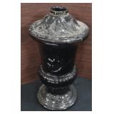 Antique Mary Gregory-Style Kerosene Lamp Base,