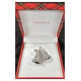 Charter Club Silver-Tone Crystal Bell Pin