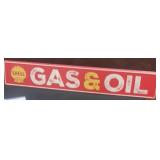 Metal Shell Gas & Oil Sign