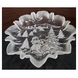 vintage Mikasa "Christmas Story Compote Dish