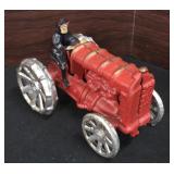 Vintage Cast Iron Toy Tractor