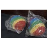 (2) PCS Handmade Woven Knit Hacky Sack