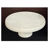 Vintage Hallmark white Ceramic Snowflake Pedestal