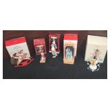 5 pc Hallmark Keepsake Christmas Ornaments