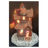 Vintage Ceramic Lighted Haunted House