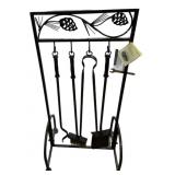 Fireplace Tool Rack wï¿½ Tools