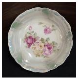 Vintage Bavarian RCW Iridescent Floral China Bowl