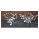 Antique Indiana Glass Fluted Colonial Clear Glass