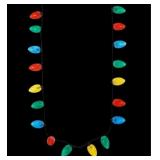 (2) Light Up Christmas Necklaces