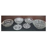 6 Crystal Bowls