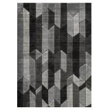 5X7 Chayse Rug Inspired By the Cubist Movement