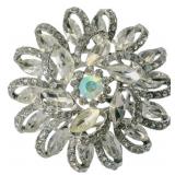 Large Rhinestone Flower Pin/Brooch