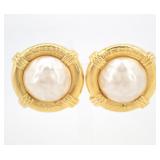 Celine Pearl Clip-on Earrings