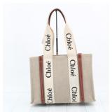Chloe Woody Medium Canvas Tote Bag