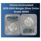 MS64 1878-1904 Morgan Silver Dollar