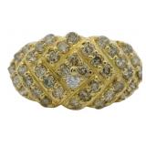 18k Gold 1.00 ct Natural Brilliant Diamond Ring