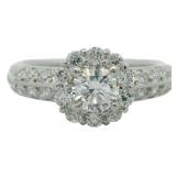 Platinum .96 ct Natural VS Brilliant Diamond Ring