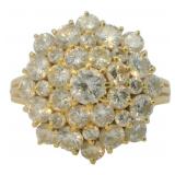 18k Gold 2.00 ct Natural Brilliant Diamond Ring