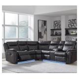 Sultan Meadow Reclining Sectional W  LED Lighting