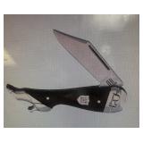 Rough Rider Leg Knife Brown Burlap. RR2335