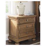 Feddinger Chestnut Brown 2-Drawer Nightstand