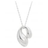 Tiffany & Co. Large Double Teardrop Necklace