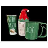 RAE DUNN Travel Mug, Sifter & Ceramic Mug